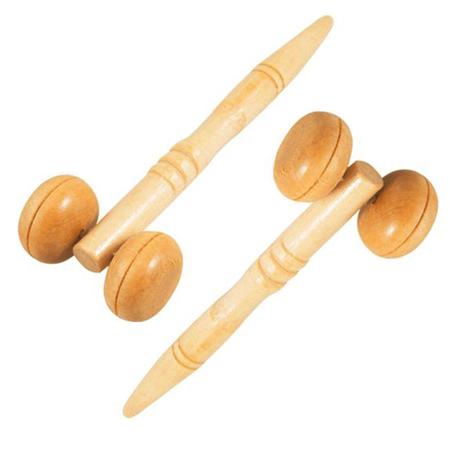 Two Wheel Wooden Face Roller (pair)