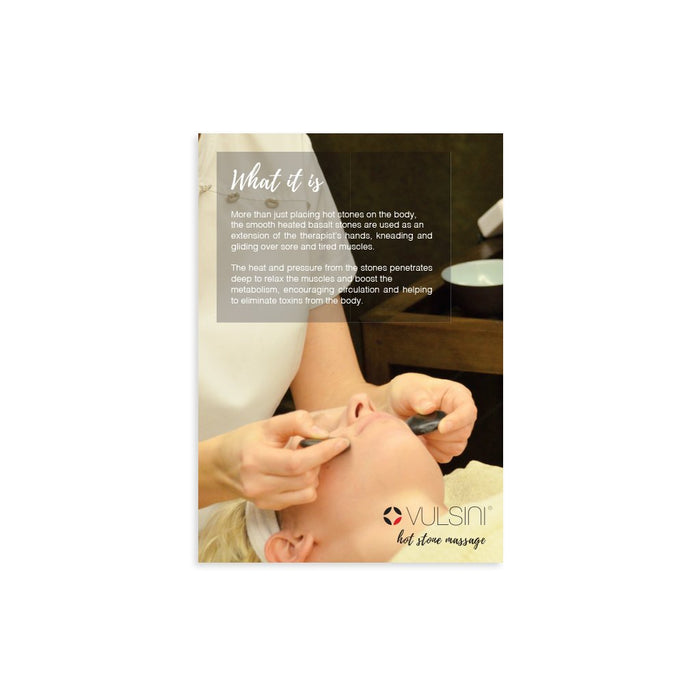 Hot Stone Massage Image (with Text) [Digital Download]